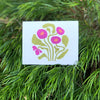 Magenta Flower Folded Card