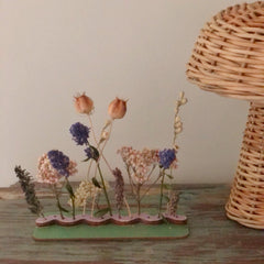 Bloom Stand (Squiggle) - Dried Flower Art