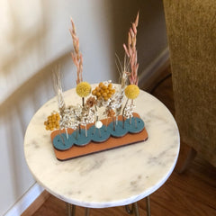 Bloom Stand (Circles) - Dried Flower Art
