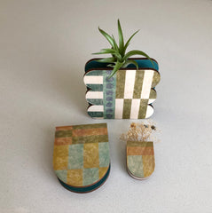 Scallop Modern Quilt Wall + Tabletop Vase Planter