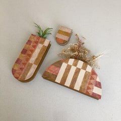 Dome Modern Quilt Wall + Tabletop Vase Planter