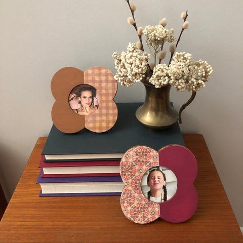 Wood Photo + Art Frame - Flower
