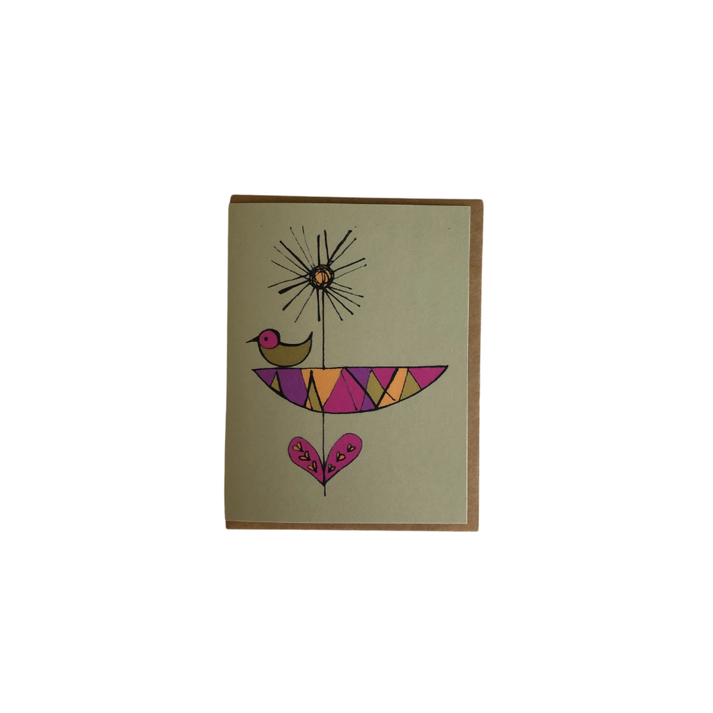 Mod Flower Folded Card