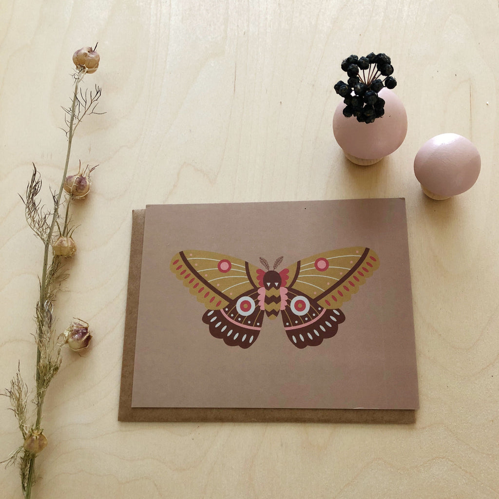 Moth Flat Card