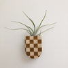 Mini Magnetic Planter Pot - Checkered