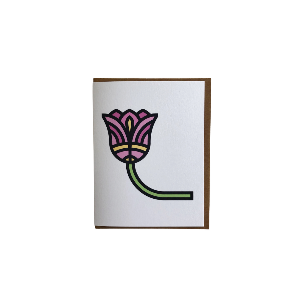Modern Tulip Folded Card