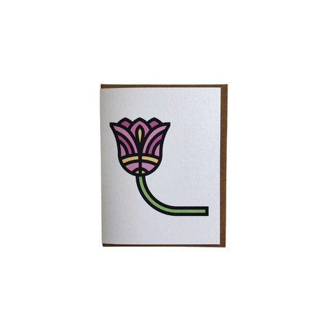 Modern Tulip Folded Card