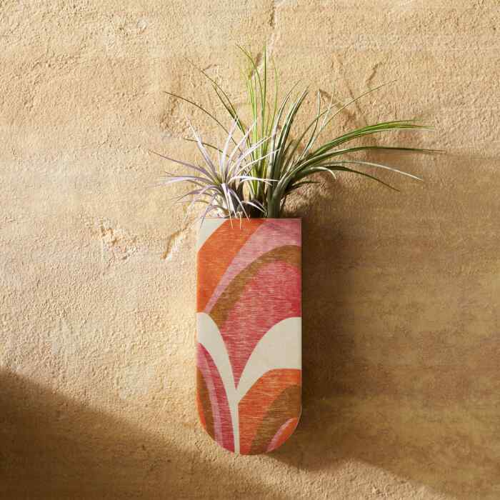shatterproof flower plant pot vase Abstract Skinny Pocket Wall Planter Vase – stacy wong