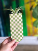 Checkered Skinny Pocket Wall Planter Vase