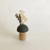 Mini Mushroom Vase - Bare Wood Base