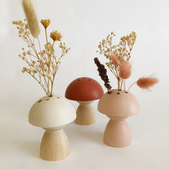 Small Mushroom Vase - Mid Modern Base