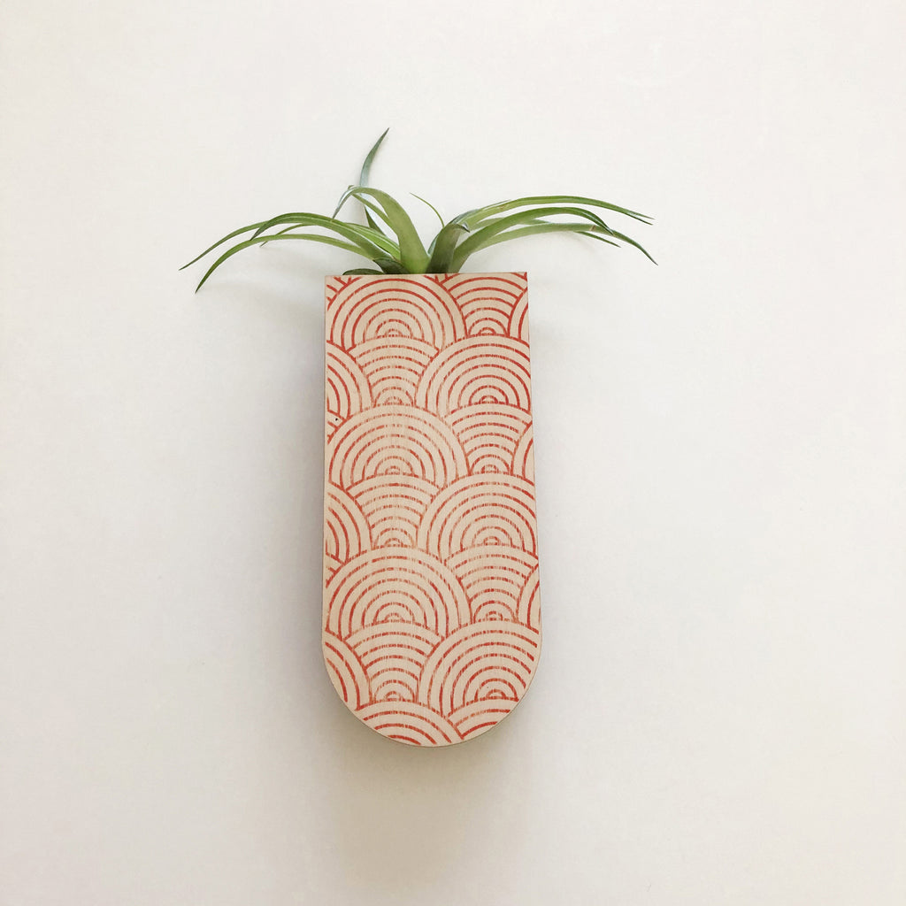 Mod Curves Skinny Pocket Wall Planter Vase